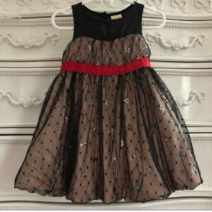 New Harajuku Mini Black Lace Dress For Girls 2T